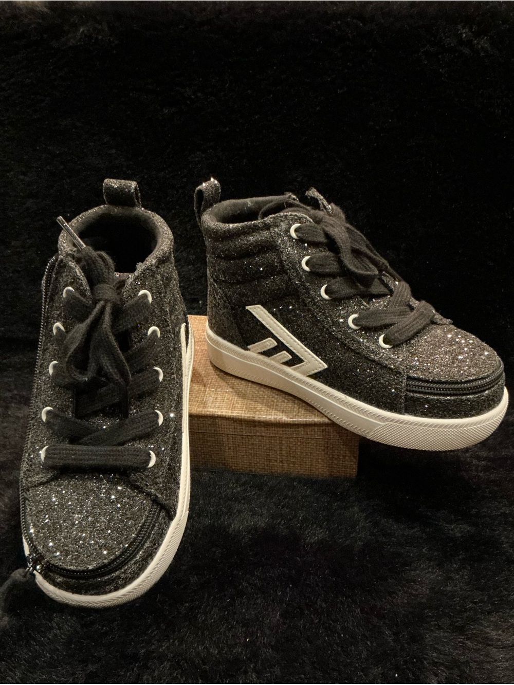 Billy Children’s Black Glitz CS High Top